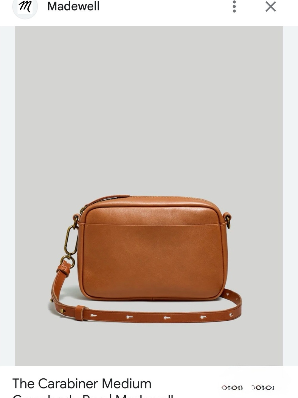 Madewell Transport Brown Leather Crossbody - Picture 6 of 14